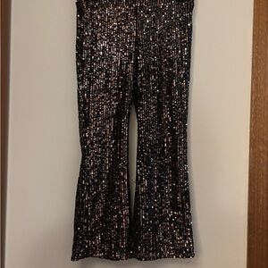 Girls’ Sequin Flare Pants